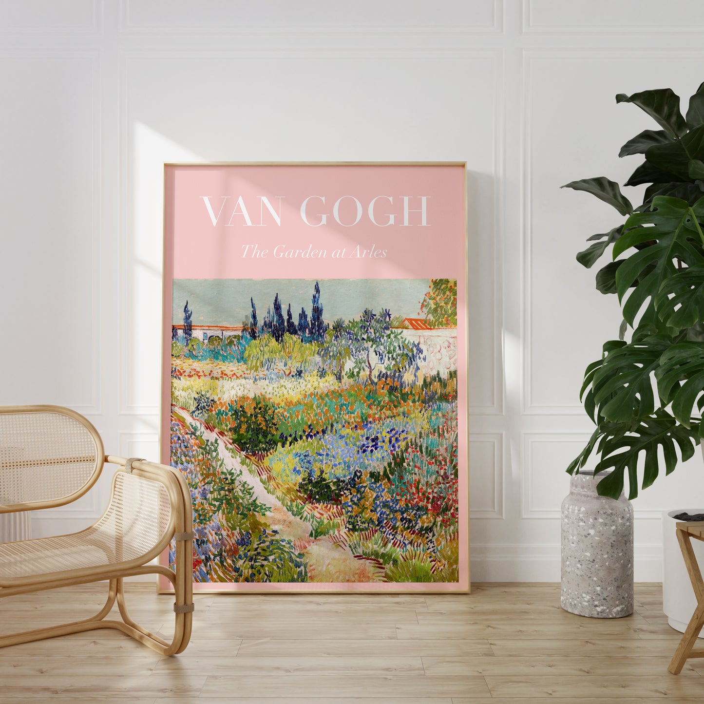 Pink Van Gogh Poster
