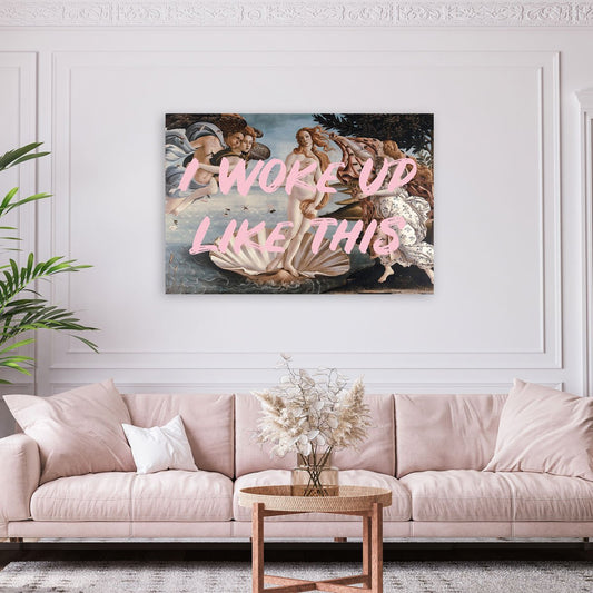 Venus Pink Quote Canvas - Ready to hang
