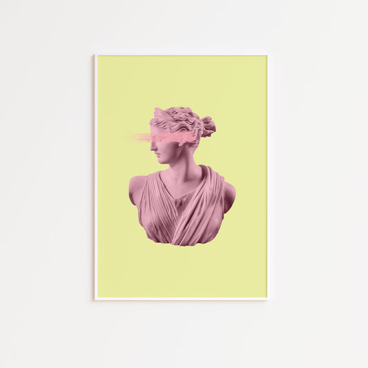 Pink and Yellow Artemis Poster